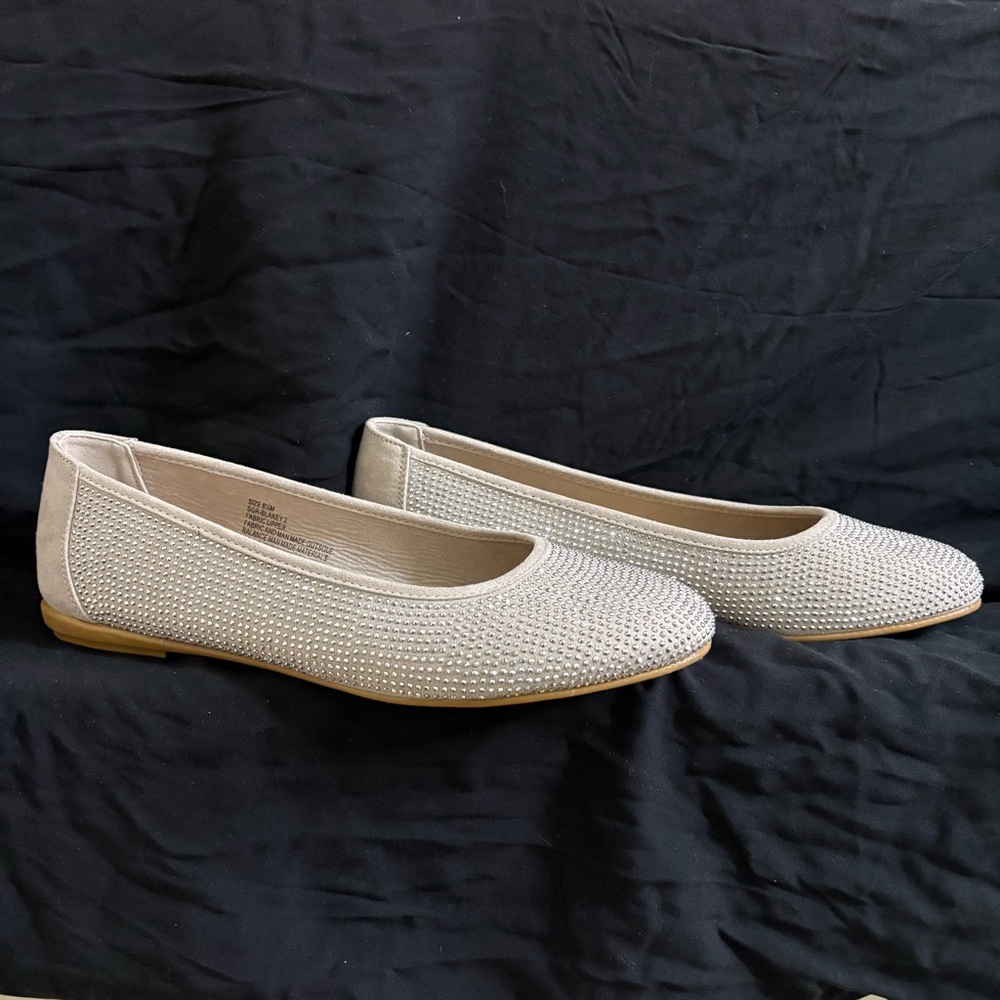 Sugar Blakey 2 Women's Rhinestone Flats - Size: 8 1/2 M